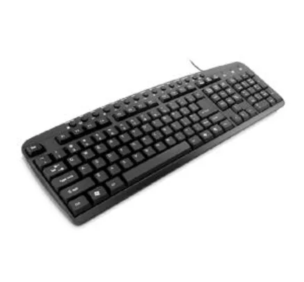 Multilaser TC126 Teclado Multimídia Multimídia, Preto