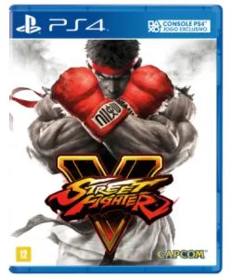 Street Fighter V - PS4 -  R$ 45 em 1x no cartão de crédito