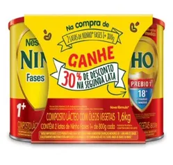 Kit Composto Lácteo Ninho Fases 1+ 1,6kg