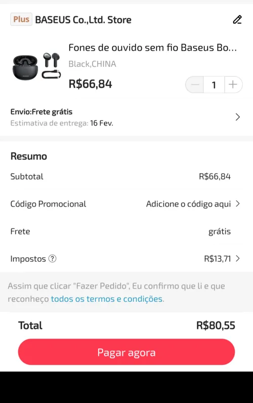 Imagem na descrição da promoção