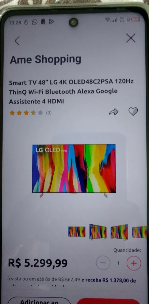 Imagem na descrição da promoção