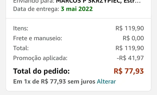 Imagem na descrição da promoção