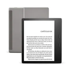 Kindle Oasis 32GB - Com tela de 7 e botões para troca de páginas