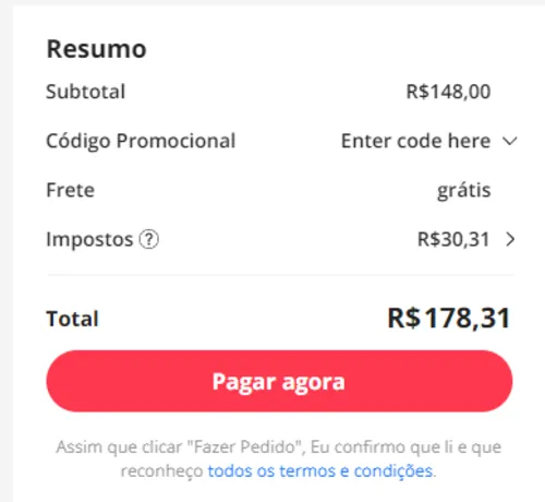 Imagem na descrição da promoção