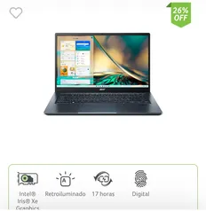 Notebook Acer Swift 3 16gb