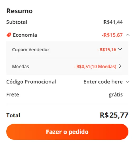 Imagem na descrição da promoção