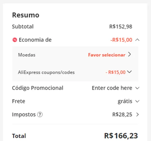 Imagem na descrição da promoção