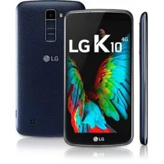 Smartphone LG K10 TV Indigo Dual Chip Android 6.0 Marshmallow 4G Wi-Fi Tela 5.3'' - R$499