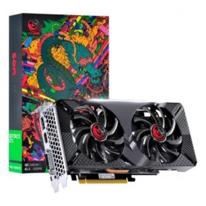 Placa de Vídeo PCyes NVIDIA Geforce GTX 1660 OC, Dual-Fan, 6GB | R$ 1480