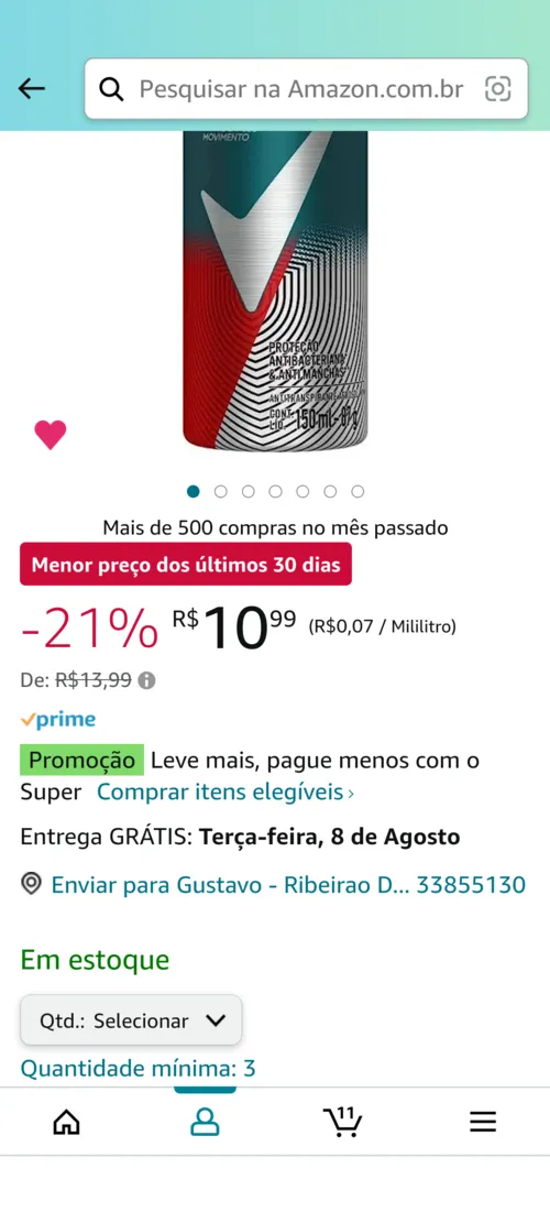 Imagem na descrição da promoção