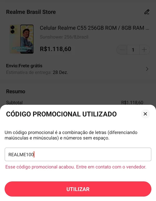 Imagen na descrição da promoção