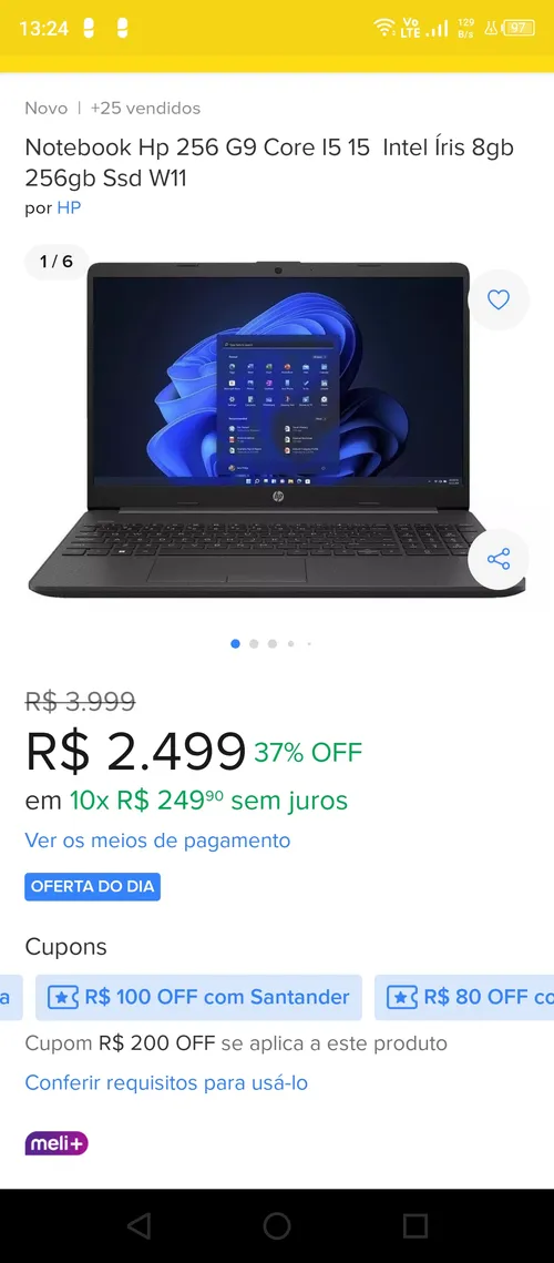 Imagem na descrição da promoção