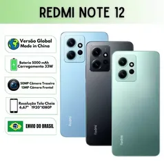 [BR] Smartphone Xiaomi Redmi Note 12 Versão Global