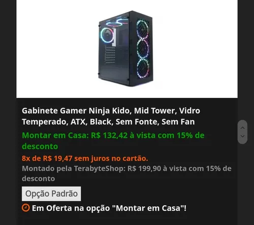 Imagem na descrição da promoção