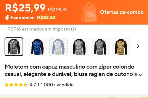 Imagem na descrição da promoção