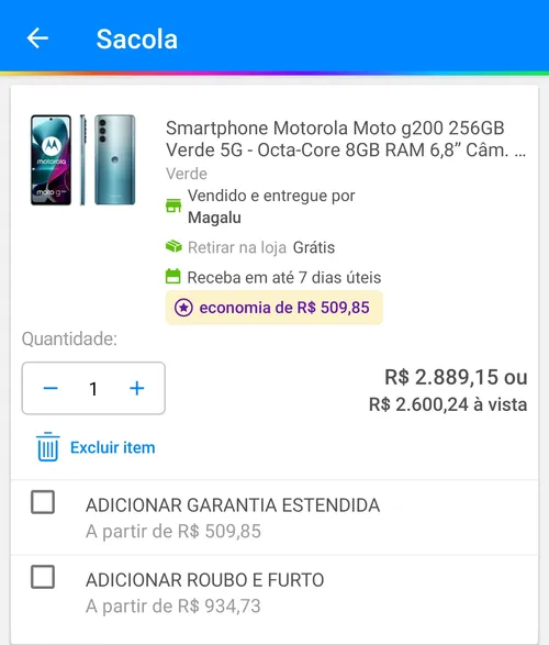 Imagem na descrição da promoção