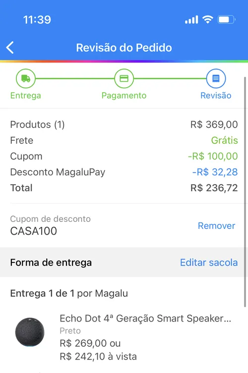 Imagem na descrição da promoção