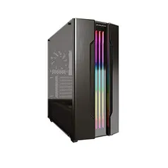 Cougar Gemini S Mid Tower Gaming Case RGB de vidro temperado com sistema de iluminação RGB dinâmico Trelux (cinza ferro)