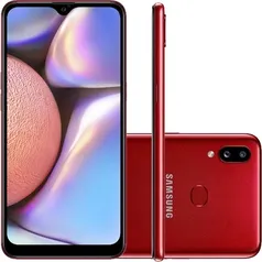 Smartphone Samsung Galaxy A10s 32GB 4G Wi-Fi Tela 6.2'' Dual Chip 2GB RAM Câmera Dupla + Selfie 8MP - Vermelho