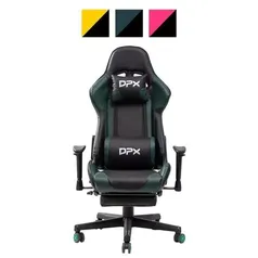 [Ame SC R$130] Cadeira Gamer Giratória com Apoio Retrátil para Pés e Braço 2D GT17 - DPX