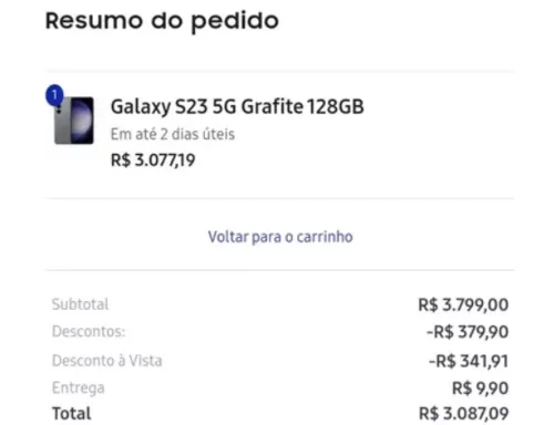 Imagem na descrição da promoção