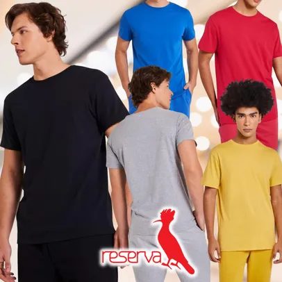 Camisa Gola Careca Simples, Reserva (Várias cores)