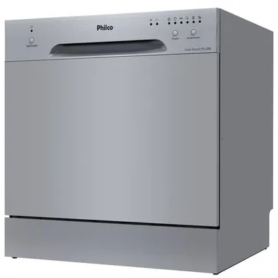 [AME R$ 1000] Lava-louças Philco PLL08I 8L Eco 6 programas Cinza