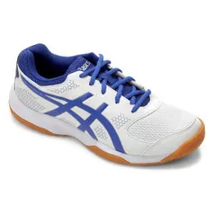 Tênis Asics Gel-Rocket 8A Masculino - Branco e Azul - R$181