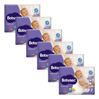 Fralda Babysec Premium P 120 Unidades