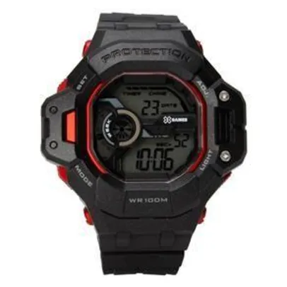 Relógio Masculino Digital X-Games com Cronógrafo Progressivo XMPPD299BXPX - Preto - R$49