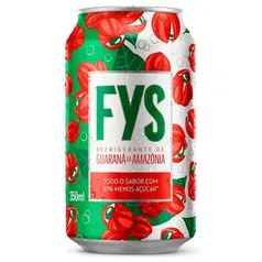 [12 unidades] Refrigerante Guaraná da Amazônia FYS - 350ml - 50% menos açúcar