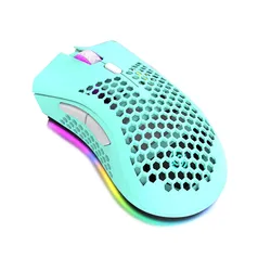 [AME] Mouse Gamer Honeycomb sem fio 2.4G recarregável