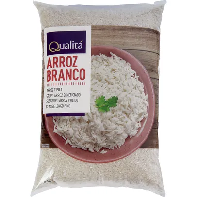 Arroz Agulhinha Tipo 1 QUALITÁ Pacote 5Kg