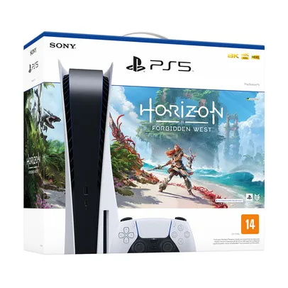 [AME R$  4274] Console PlayStation 5 Edição Física 825GB + Jogo Horizon Forbidden West