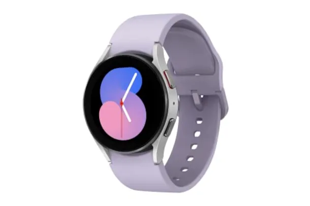 Samsung Galaxy Watch5 BT 40mm - Relógio inteligente, Acelerômetro, Barômetro, Sensor Elétrico Cardíaco, Sensor Geomagnético, Sensor de Luz, Prata