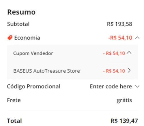 Imagem na descrição da promoção