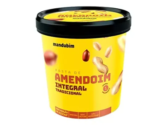 Pasta de Amendoim Integral Mandubim (450g)