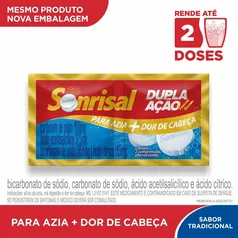 Sonrisal Tradicional Dupla Ação Antiácido e Analgésico com 2 pastilhas Efervescentes