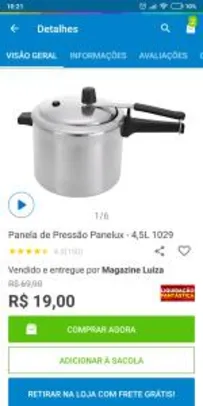 Panela de pressão - Somente retirada