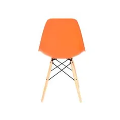 Cadeira Eiffel Dsw Eames sem Braço Base Madeira - Laranja por R$ 36