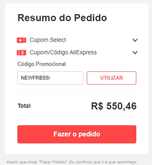 Imagem na descrição da promoção