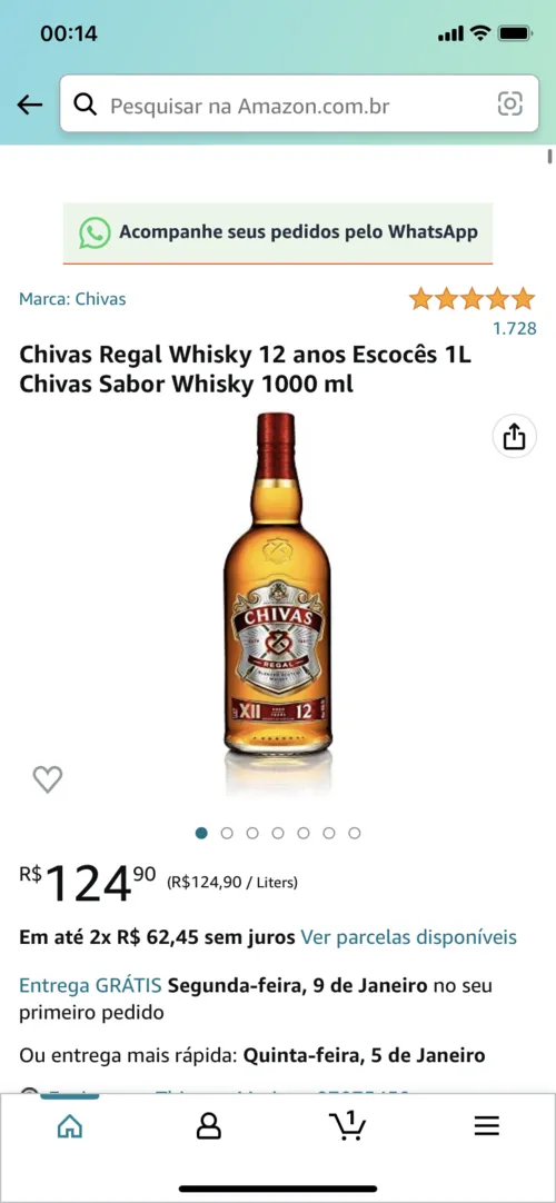 Imagem na descrição da promoção