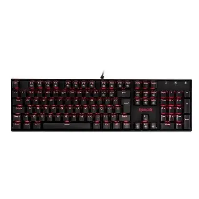 Teclado Gamer Redragon Mitra Led Red Mecânico Abnt2 Switch Outemu Blue K551 Pt-blue | R$225