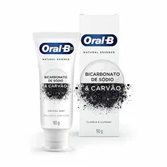 Creme Dental Oral-B Natural Essence Bicarbonato De Sódio e Carvão 90g