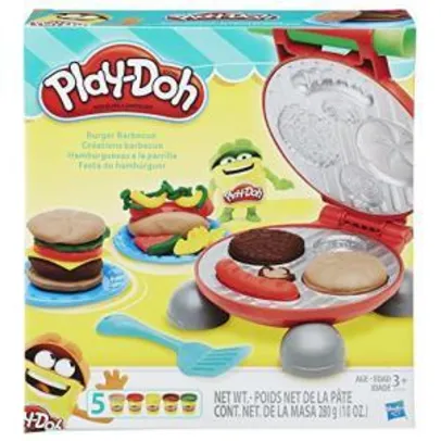 Conjunto de Massinha Play-Doh Festa do Hamburguer 5 Potes  | R$40