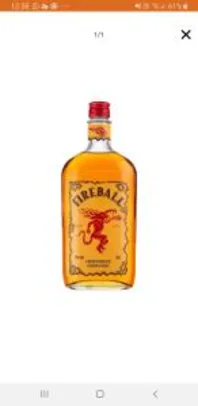 [50% com ame]Licor de canela com whisky Fireball 750ml