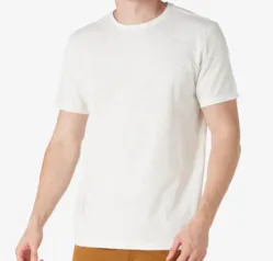 Camiseta Masculina Manga Curta Básica Branco Pool