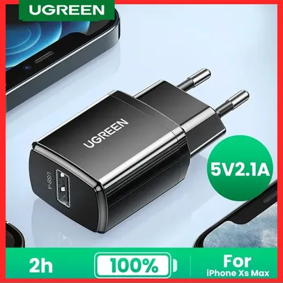 [MOEDAS/TAXA INCLUSA] Carregador para Celular Ugreen 5V 2.1A Mini ED011