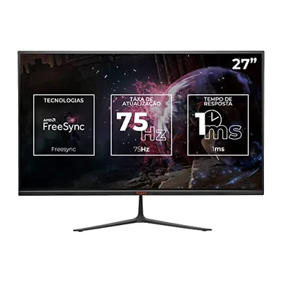 Monitor Gamer Pichau Athen V2L 27, 27 Pol, IPS, FHD, 1ms, 75Hz, FreeSync, VGA/HDMI, PG-ATHV2L27-BL01