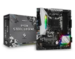 Placa Mae AMD AM4 ASRock B450M Steel Legend mATX DDR4